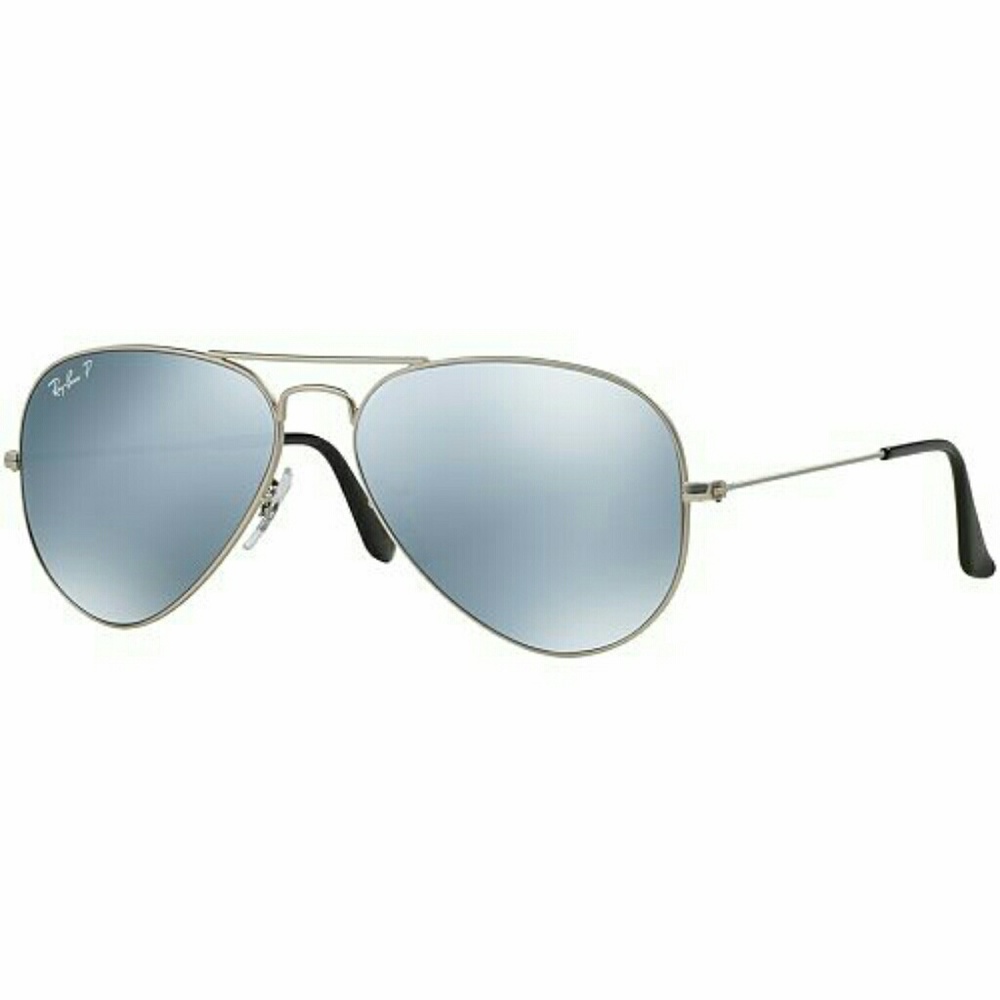 Ray-ban polarized aviator with mirrored lenses